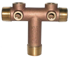 Legend Valve 312-174NL 1-1/4 x 1-1/4 x 1-1/4, 125 PSI CWP, Lead-Free, Brass, Short Pattern, Tank Tee