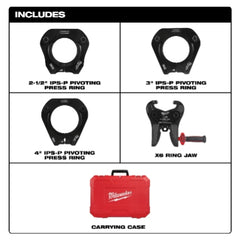 Milwaukee Tool 49-16-2698X Ring Kit Press Pivoting 2-1/2-4 IPS-P