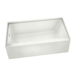 MAAX 105705-L-000-001 Maax Rubix 60 inch x 32 inch x 18 inch Acrylic Soaking Bathtub, Left Hand Drain, White