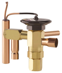 Parker Hannifin 040415-15 3/8 x 1/2 ODF x ODF R-404A 450 PSI Brass Orifice AAA Charge Z 1/4 ODF Externally Equalized Thermostatic Expansion Valve with 60 Capillary Tube for 1/6 Ton Air Conditioning Unit