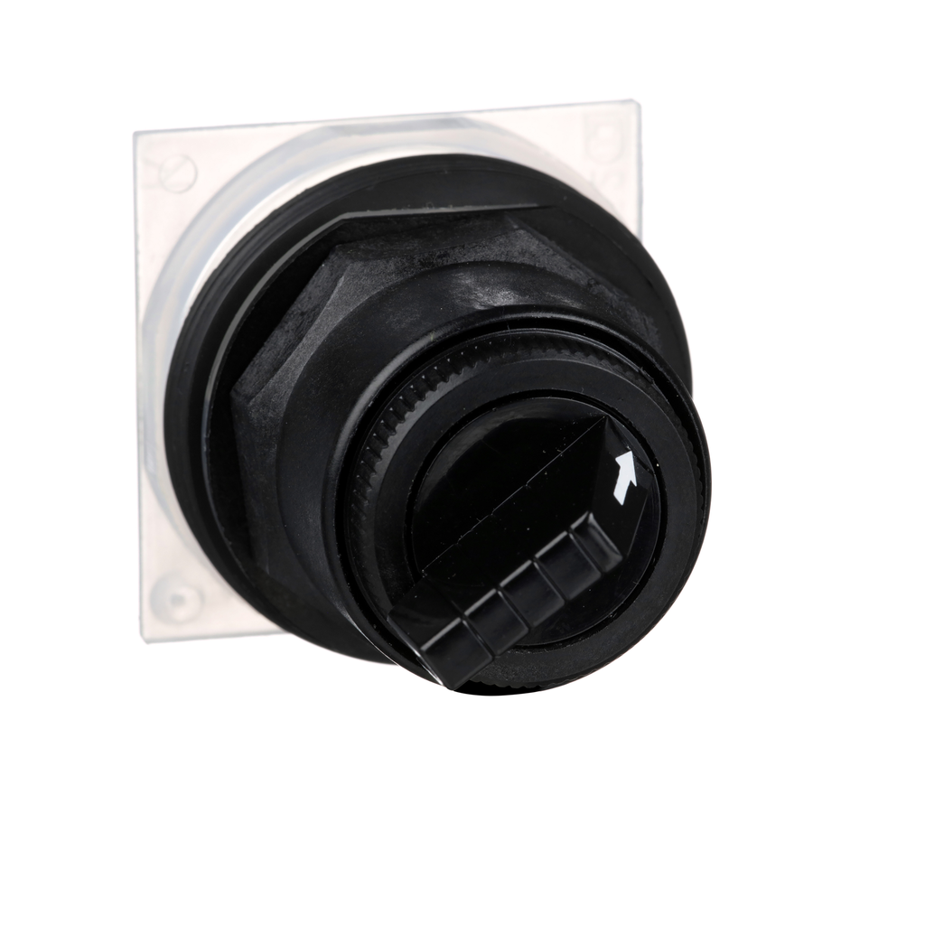 Schneider Electric 9001SKS11B Square D 30 mm 2-Position Black Maintained Knob Non-Illuminated Selector Switch Operator