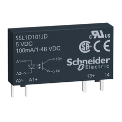 Schneider Electric SSL1D101JD plug in relay Harmo 0.1A (DC switching 3-12V DC input 1-48V DC output)