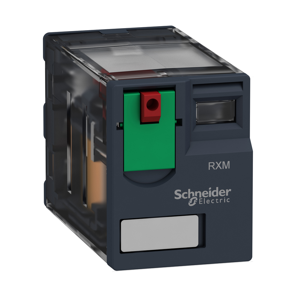 Schneider Electric RXM2AB1F7 Square D 120 Vac 12 Amp 2CO DPDT Din Rail/Panel Mount Miniature Plug-In Relay