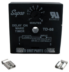 Supco TD68 Tile Delay On Make Timer 19 to 250 VAC 50/60 Hz