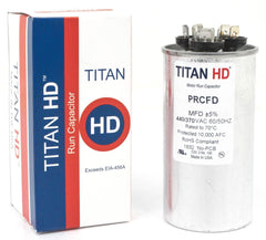 Titan HD PRCFD406A 40/6 MFD Round Dual Motor Run Capacitor 440/370V