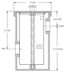 Watts 8135382 2, FPT x FPT, 30 GPM, Floor Mount, Stainless Steel Basket, Epoxy Coated Cast Aluminum, Interceptor for Hair/Plaster/Sediment