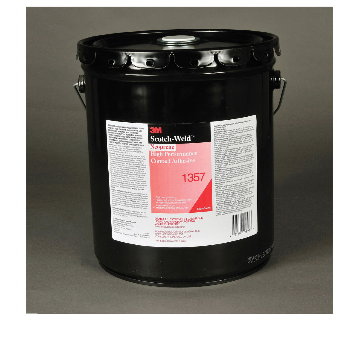 3M 7000000804 Contact Adhesive, 5 gal Container Pail Container