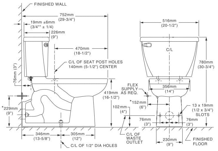 American Standard 3703001.020 Yorkville 1.6 GPF Elongated Toilet Bowl