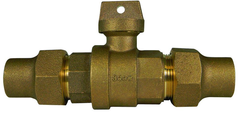 A.Y. McDonald 5129-161 3/4 in. Flared Water Service Brass Curb Stop Ball Valve M76100F