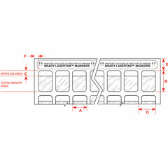 Brady LAT-22-361-5 LaserTab Printer Label 1.5 x 0.5 5000/Pack