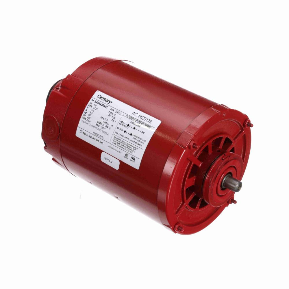 Century HW2014V1L Hot Water Circulating Pump Motor 1/6 HP 115V 1725 RPM