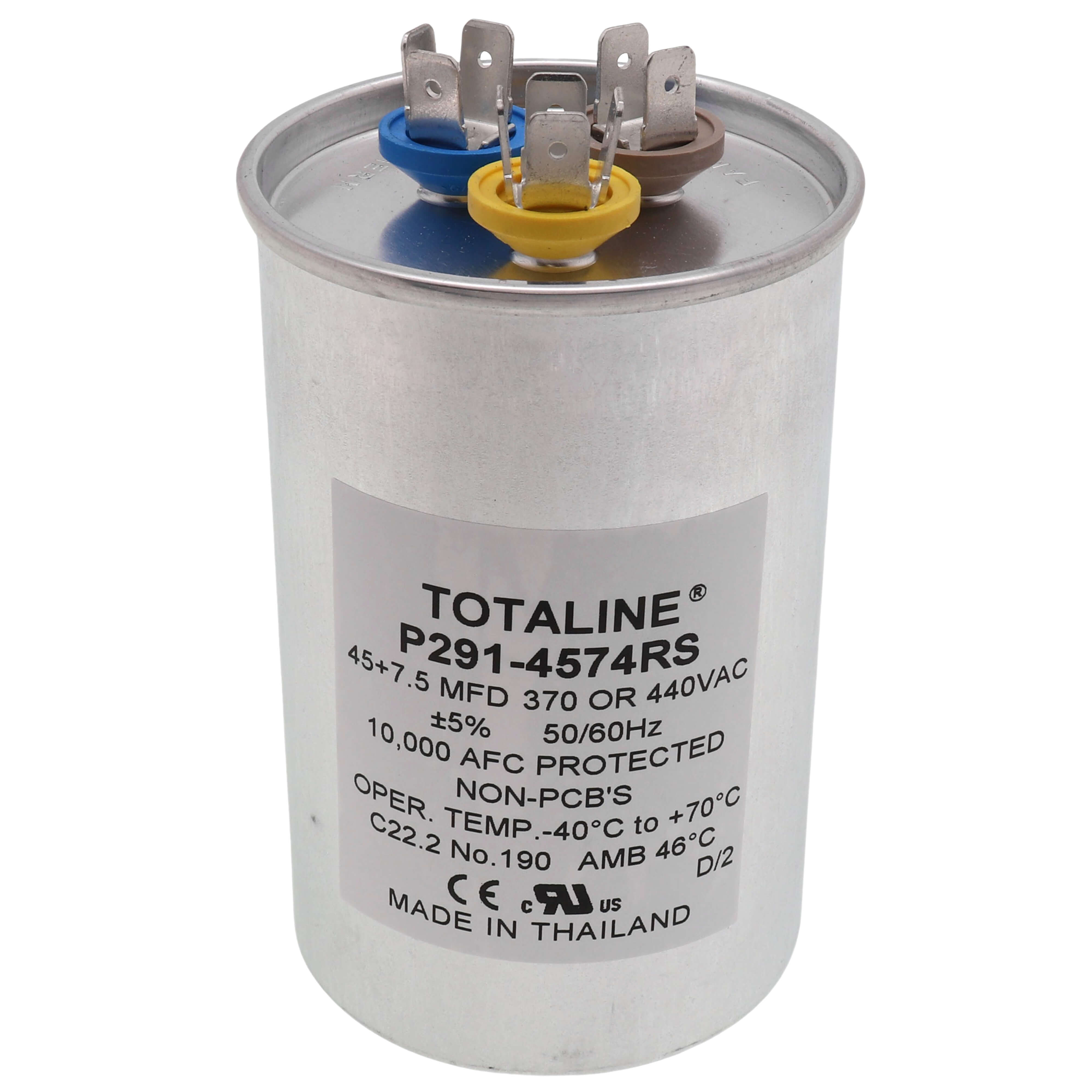 CARRIER Carrier P291-4574RS Dual Capacitor 45/7.5MFD 370/440V P291-4573RS