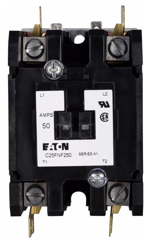 Eaton C25FNF350A Definite Purpose Contactor 110 to 120 VAC 50 Amp 3-Pole