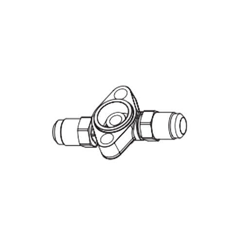 Emerson Flow Controls 027769 3/8 x 1/2 ODF T-Series Take-Apart Straight-Thru Flange