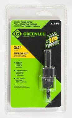 Greenlee 625-3/4 Carbide Tipped Hole Cutter 3/4 Inch Cutter