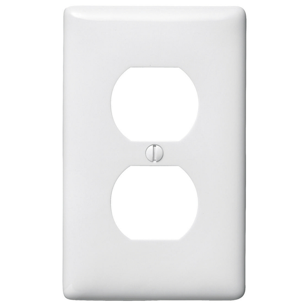 Hubbell NP8W 1-Gang Duplex Receptacle Wallplate