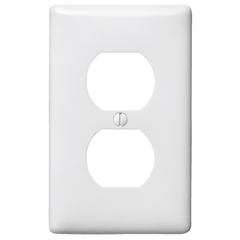 Hubbell NP8W 1-Gang Duplex Receptacle Wallplate