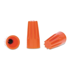 Ideal 30-073 Wire-Nut Wire Connector, 600 VAC, 22 - 14 AWG, Orange 100/box