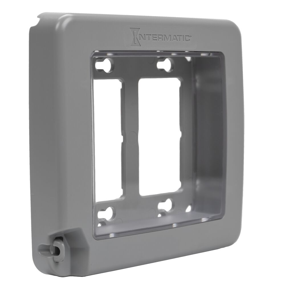 Intermatic WP6200G Low-Profile Plastic 16-Configuration Standard Weatherproof In-Use Cover