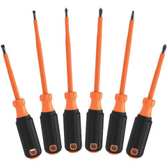 Klein Tools 85076INS Screwdriver Set 1000V Insulated 6-Piece