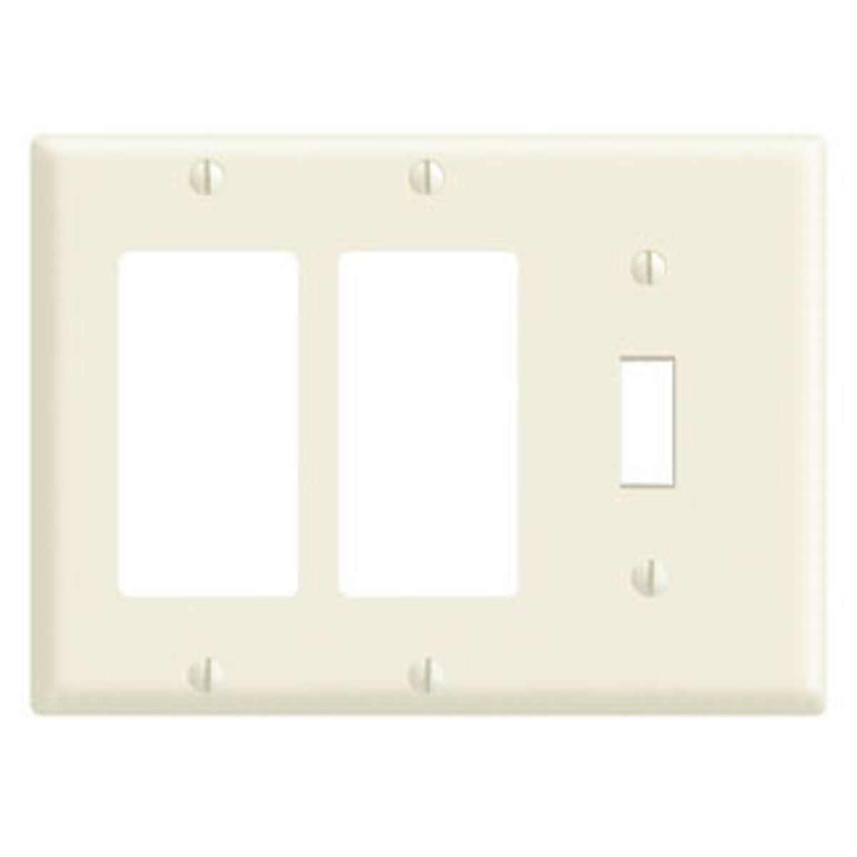 Leviton 80431-T Wallplate Combination 3 Thermoset Surface Standard Size