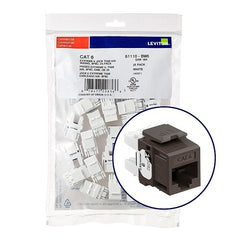 Leviton 61110-RB6 6+ Component-Rated Keystone Jack