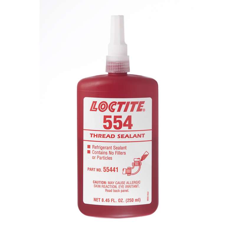 Loctite 135489 554 Refrigerant Thread Sealant Red 250ml Bottle