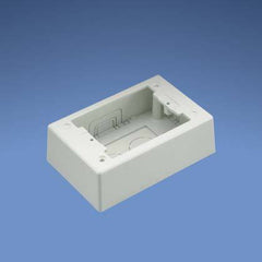 Panduit JBP1WH Surface Raceway Power Rated Junction Box 1-Gang 2-Piece