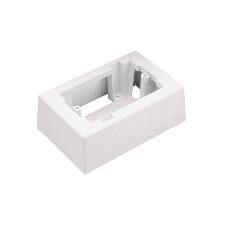 Panduit JB1IW-A Surface Raceway, Low Voltage Junction Box, 1-gang, Off-White