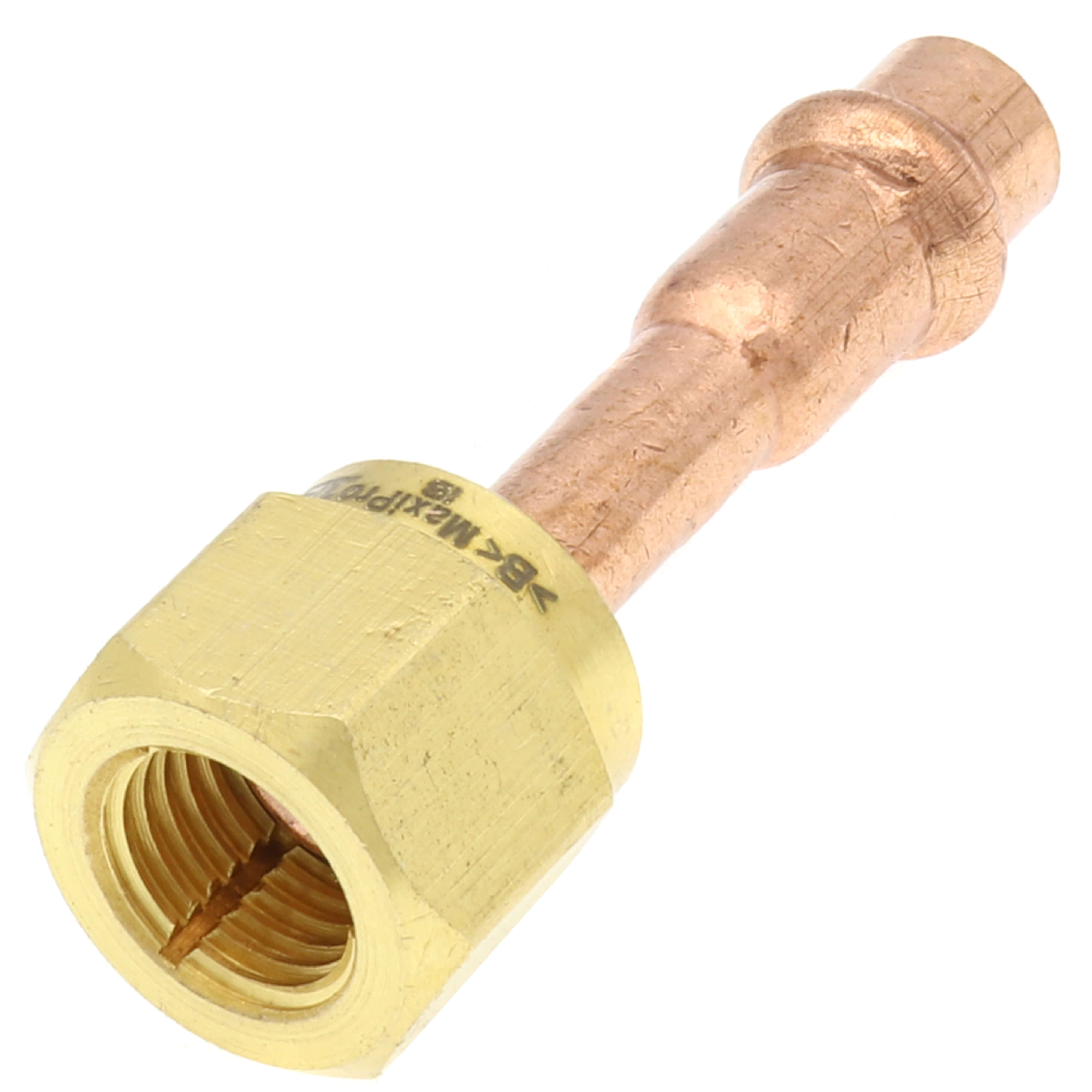 Parker Hannifin 871000 ZoomLock MAX 1/4 in. OD ACR Copper Press Female Flare Adapter