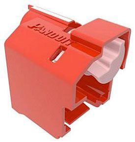 Panduit PSL-DCPLE RJ45 Plug Lock-In Device Extended Hood 10 Devices 1 Key Red