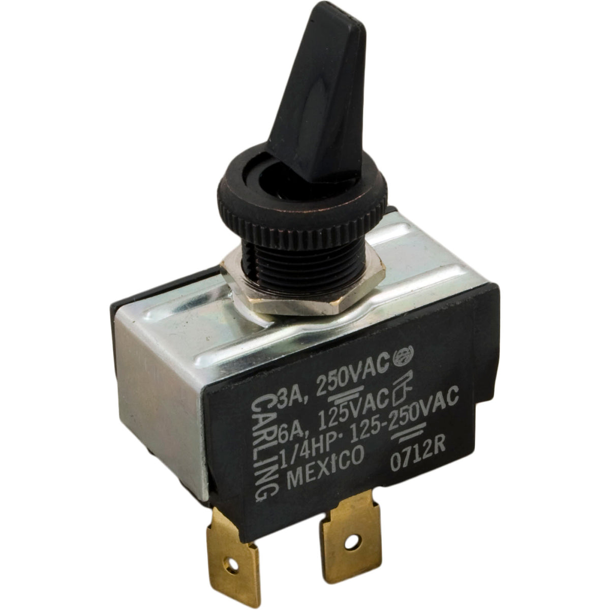 Raypak 650761 Toggle Switch SPST 3A/6A Black