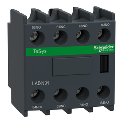 Schneider Electric LADN31 Square D Auxiliary Contact 690 VAC 10 Amp 8-Pole 3NO 1NC Replacement MPN