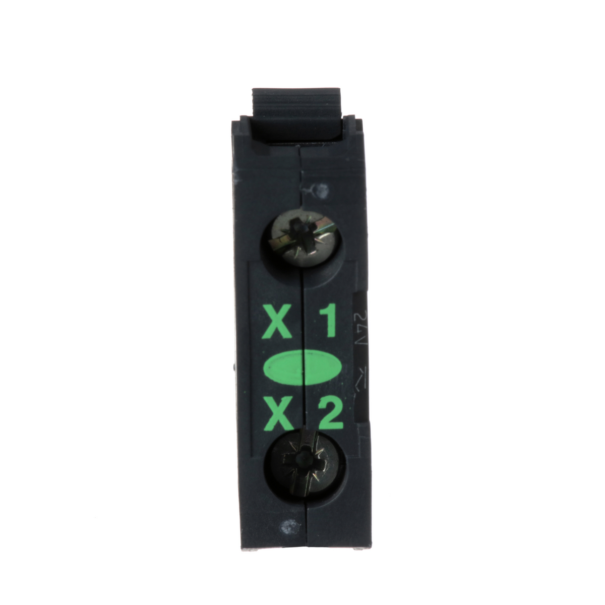 Schneider Electric ZBVB3 Harmony, 22mm Push Button, light module, integral LED 24 VAC/DC, green, screw clamp terminals