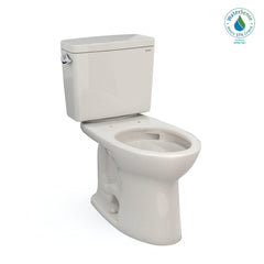 TOTO CST776CEG#12 Drake 1.28 GPF Elongated Two Piece Toilet with CEFIONTECT Sedona Beige