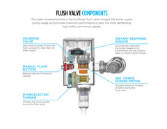 TOTO TET3LA32#SS Ecopower Touchless 1.28 GPF Toilet Flushometer Valve with 4 x 4 Cover Plate and Vacuum Breaker Set for Top Spud, Stainless Steel