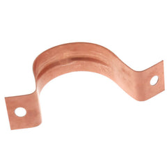 Wal-rich 2422010 1-1/2 2 Hole Carbon Steel Strap Copper Plated CPPS150