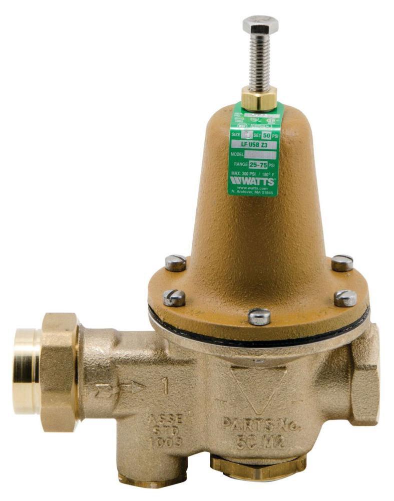 Watts 0009180 Series LFU5B-Z3 Pressure Reducing Valve 25 to 75 psi