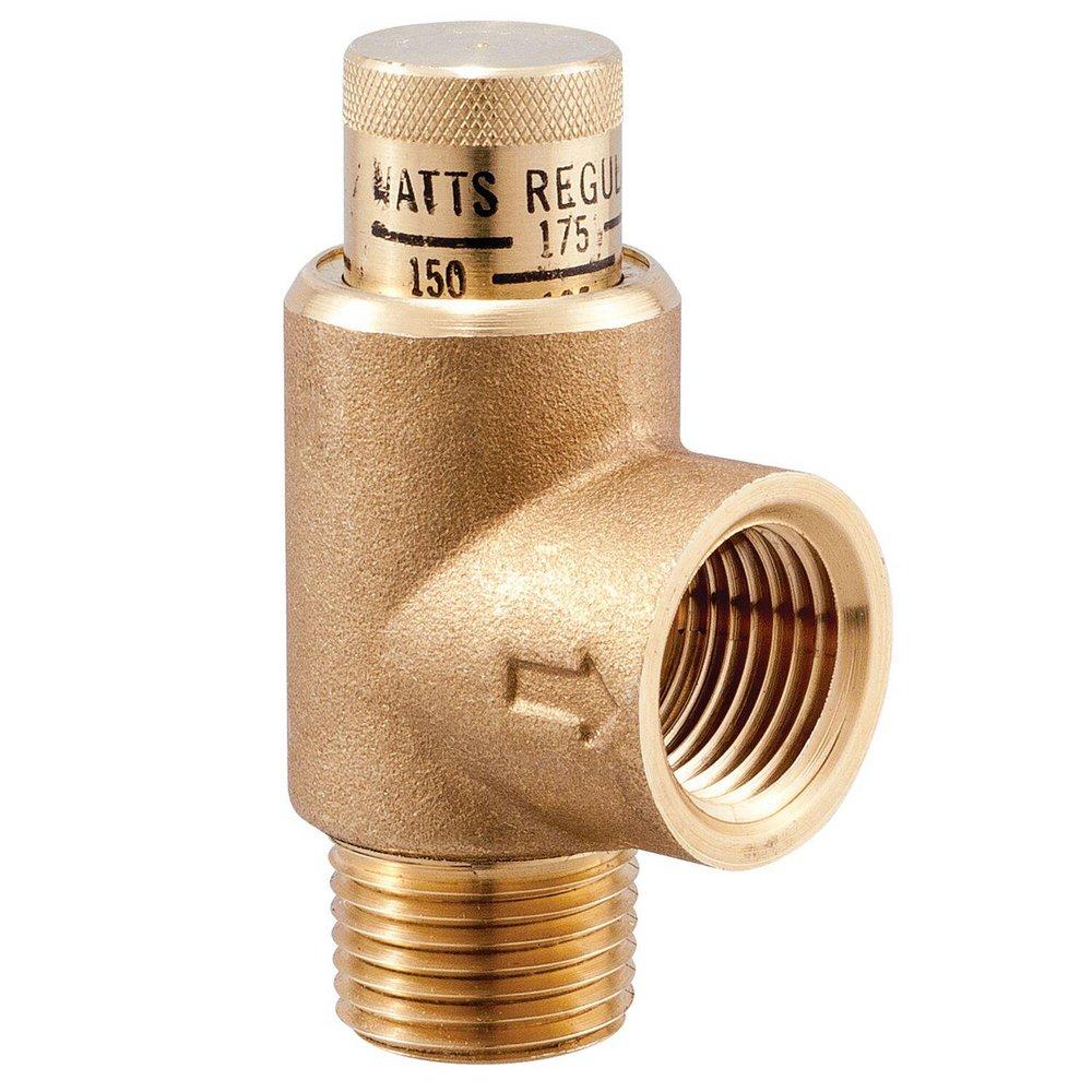 Watts 0371271 Series 530C 1/2 in. Brass and Rubber Male Threaded x Female Threaded 175# 180F Pressure Reducing Valve