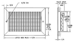 AirMate 220V_12X06-W 12 x 6 Vertical Adjustable Blade Supply Register