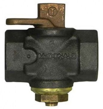 A.Y. McDonald 4812-170 3/4 x 3/4, FPT x FPT, 175 PSI, Black, Brass Plug Valve