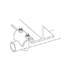 B-Line B422-1SS4 Right Angle Clamp 1 Inch 7 Gauge 304 Stainless Steel