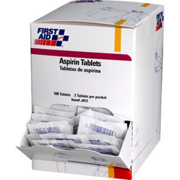 First Aid Only J412 Aspirin 325 mg Box Replacement MPN