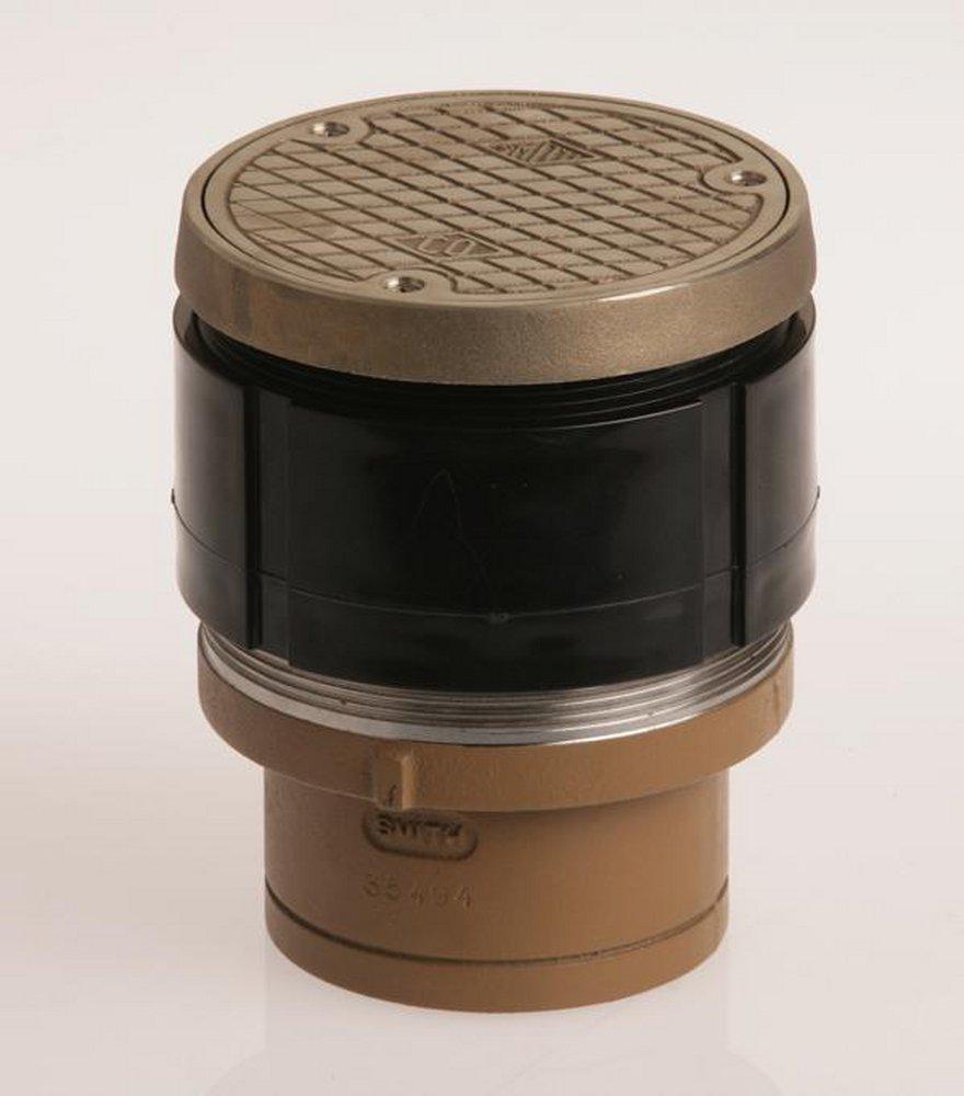 Jay R. Smith 4020NBTOP4-NS Twis-To-Floor 4 in. Floor Cleanout Top Nick ...