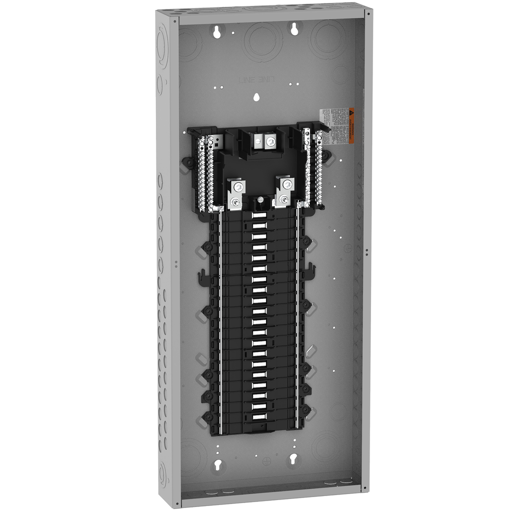 Square D QO140L200PG Load Center, QO, 1 Phase, 40 Spaces, 200A Convertible Main Lugs