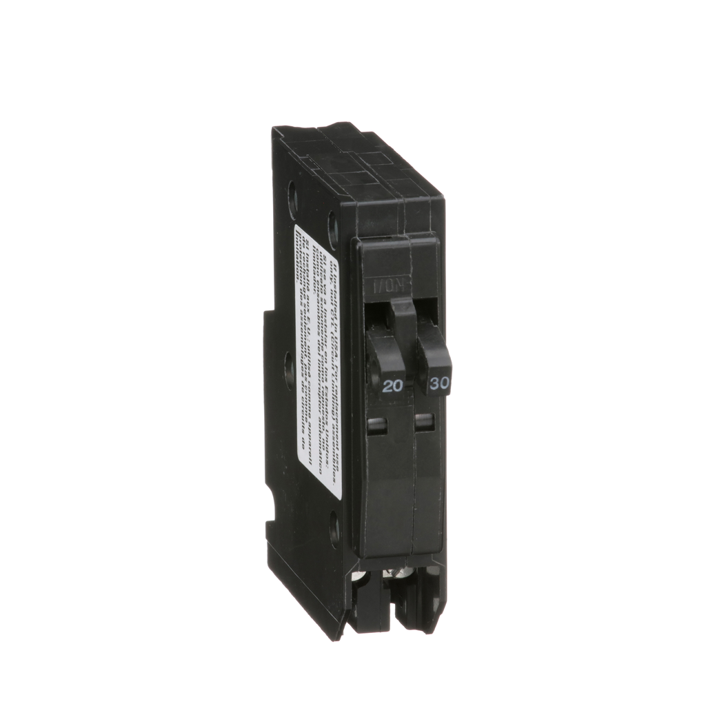 Square D QO2030 Tandem Circuit Breaker 20/30A 120/240V 1Ph Plug-On