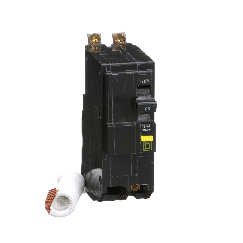 Square D QOB220GFI Circuit Breaker w/GFI 20A 120/240V 2 Pole