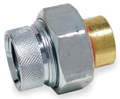 Smith-Cooper International 0209FXML 1-1/2 x 1-1/2, FPT x C, 250 PSI, Lead-Free, Zinc Plated Forged Steel, Dielectric, Union