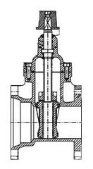 Smith-Cooper International 017110MFN060 Mechanical Joint x Flanged Gate Valve 250 PSI CWP