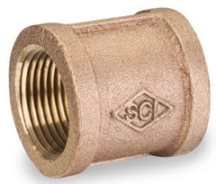 Smith-Cooper International 36CP1012L 1-1/4 x 1-1/4 FPT x FPT Class 125 Lead-Free Cast UNS C89833 Brass Alloy Straight Coupling